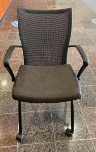 DESCRIPTION (3) ROLLING CONFERENCE ARM CHAIRS LOCATION MAIN LOBBY THIS LOT IS SOLD BY THE PIECE QUANTITY 3