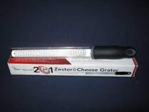 DESCRIPTION: (5) ZESTER AND CHEESE GRATER BRAND/MODEL: CHEF'S NECESSITIES RETAIL$: $10.00 EA QTY: 5