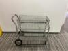 DESCRIPTION 2-TIER WIRE PUSH CART LOCATION MAIN LOBBY SIZE 36" X 16" QUANTITY 1 - 2