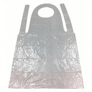 DESCRIPTION: (1) CASE OF (100) DISPOSABLE BIB APRON BRAND/MODEL: CONDOR #9F378 INFORMATION: CLEAR RETAIL$: $40.53 EA QTY: 1