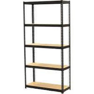 DESCRIPTION: (2) NARROW STEEL SHELVING BRAND/MODEL: LORELL/66964 INFORMATION: BLACK/5-SHELVES/LOAD CAPACITY: 1000LBS SIZE: 60"H X 30"W X 12"D RETAIL$: