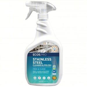 DESCRIPTION: (5) STAINLESS STEEL CLEANER AND POLISH BRAND/MODEL: ECOSPRO #800WN1 SIZE: 32 FL OZ RETAIL$: $7.14 EA QTY: 5