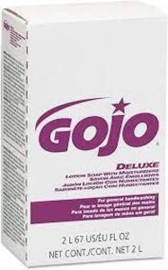 DESCRIPTION: (4) DELUXE LOTION SOAP WITH MOISTURIZERS BRAND/MODEL: GOJO DELUXE SIZE: 2L RETAIL$: $18.49 EA QTY: 4