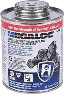 DESCRIPTION: (1) MULTI-PURPOSE THREAD SEALANT BRAND/MODEL: MEGALOC SIZE: 16 FL OZ RETAIL$: $22.03 EA QTY: 1