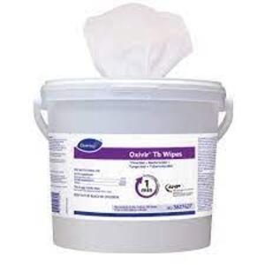 DESCRIPTION: (2) OXIVIR TB WIPES BRAND/MODEL: DIVERSEY #524360 SIZE: 11X12 RETAIL$: $50.00 EA QTY: 2