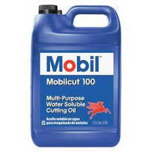 DESCRIPTION: (2) MULTI-PURPOSE WATER SOLUBLE CUTTING OIL BRAND/MODEL: MOBIL INFORMATION: MOBILCUT 100 SIZE: 1 GALLON RETAIL$: $50.12 EA QTY: 2