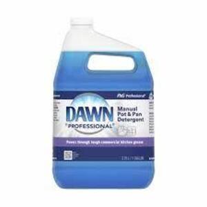 DESCRIPTION: (1) MANUAL POT AND PAN DETERGENT BRAND/MODEL: DAWN PROFESSIONAL #46F040 SIZE: 1 GALLON RETAIL$: $43.00 EA QTY: 1