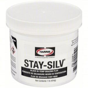 DESCRIPTION: (1) HI-TEMP BRAZING FLUX BRAND/MODEL: HARRIS STAY-SILV SIZE: 1 LB RETAIL$: $18.89 EA QTY: 1