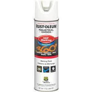 DESCRIPTION: (6) LINE MARKING PAINT BRAND/MODEL: RUST-OLEUM INFORMATION: WHITE SIZE: 17 OZ RETAIL$: $10.49 EA QTY: 6