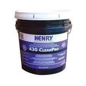 DESCRIPTION: (1) CLEAR FLOOR TILE ADHESIVE BRAND/MODEL: HENRY 430 SIZE: 4 GALLON RETAIL$: $77.85 EA QTY: 1