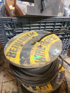 DESCRIPTION: (1) SPOOL OF STEEL CABLE INFORMATION: LOCATED AT SHAPIRO METAL SUPPLY QTY: 1