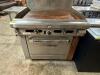 SOUTH BEND 36" GRIDDLE TOP RANGE W/ LOWER CONVENTIONAL OVEN. - 3