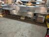 14' THREE WELL HEAVY DUTY STAINLESS POT SINK W/ DOUBLE FAUCET AND DRY BOARDS. - 3