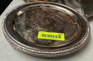 (3) 10" ROUND METAL PLATTERS