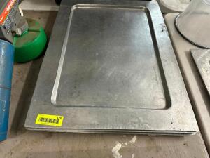 (3) 23" X 17" METAL PLATTERS