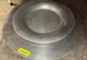 24" ROUND AND 18" ROUND METAL PLATTERS