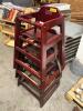 (3) HIGH CHAIRS W/ CHERRY FINISH