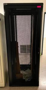 DESCRIPTION 32" X 40" X 79" COOPER B-LINE SERVER ENCLOSURE LOCATION BASEMENT SERVER ROOM QUANTITY 1