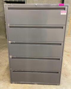 DESCRIPTION (6) 5-TIER METAL FILE CABINETS LOCATION BASEMENT FILE CABINTET STORAGE THIS LOT IS SOLD BY THE PIECE QUANTITY 6