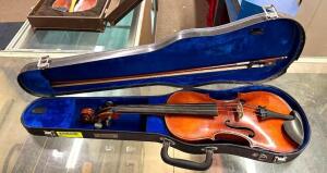 ANTON BRETON VIOLIN W/ CASE AND BOW