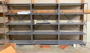 DESCRIPTION (3) 48" X 18" X 75" METAL SHELVING UNITS LOCATION TOOL ROOM STORAGE ROOM THIS LOT IS SOLD BY THE PIECE QUANTITY 3