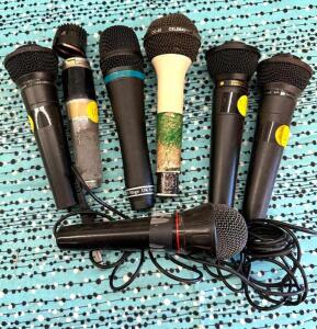 (7) - ASSORTED MICROPHONES