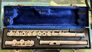 EMERSON STERLING SILVER BODY FLUTE WITH CASE