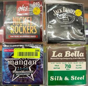 (4) - CT. SET OF PREMIUM GUITAR STRINGS