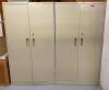 DESCRIPTION (2) 2-DOOR METAL CABINETS LOCATION TELEPHONE EQUIPMENT ROOM SIZE 36"X18"X64" THIS LOT IS SOLD BY THE PIECE QUANTITY: X BID 2