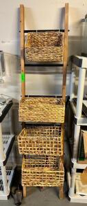 4 TIERED BASKET SHELF