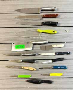 (15)- KITCHEN KNIVES