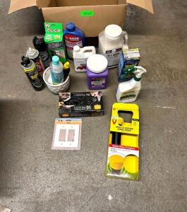 LOT OF HOUSEHOLD CHEMICALS