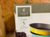 GIBSON HOME COLORSPLASH LYNEHAM 5PC CARBON STEEL BAKEWARE SET RETAILS FOR $24.99 - 3