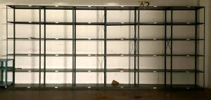 DESCRIPTION 6-SECTION METAL SHELVING UNIT LOCATION MAIL ROOM STORAGE AREA SIZE 48"X24"X120" THIS LOT IS SOLD BY THE PIECE QUANTITY: X BID 6