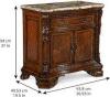 STONE TOP NIGHTSTAND - 2