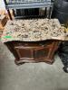 STONE TOP NIGHTSTAND - 6