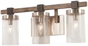 BRUSHED NICKEL 3-LIGHT BATH LIGHT