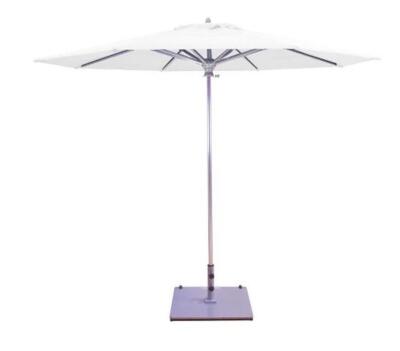 9-FOOT WHITE PATIO UMBRELLA