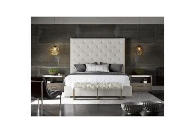 KING SIZE MODERN QUARTZ PLATFORM BED