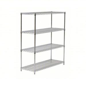 DESCRIPTION: (1) WIRE SHELVING UNIT BRAND/MODEL: PRODUCT NUMBER #45VY43 INFORMATION: CHROME SIZE: 60" X 24" X 86" RETAIL$: $360.73 EA QTY: 1