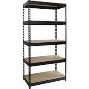 DESCRIPTION: (1) RIVETED STEEL 5 SHELF UNIT BRAND/MODEL: LORELL #61621 SIZE: 18X36X72 RETAIL$: $207.01 EA QTY: 1