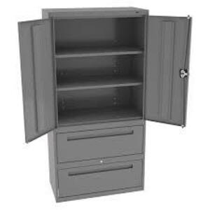 DESCRIPTION: (1) STORAGE CABINET WITH DRAWERS BRAND/MODEL: TENNSCO #DWR-7218-2-MGY INFORMATION: STEEL RETAIL$: $1234.83 EA QTY: 1