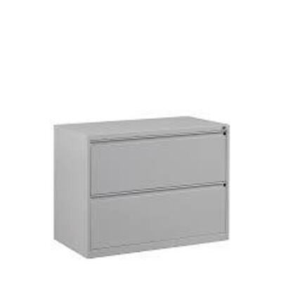 DESCRIPTION: (1) LATERAL FILING CABINET BRAND/MODEL: 2 DRAWER INFORMATION: GRAY RETAIL$: $510.00 EA QTY: 1