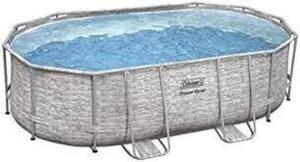 DESCRIPTION: (1) POWER STEEL FRAME ABOVE GROUND POOL BRAND/MODEL: COLEMAN INFORMATION: OVAL SIZE: 13'X42" RETAIL$: $600.00 EA QTY: 1