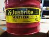 DESCRIPTION: (1) SAFETY CAN BRAND/MODEL: JUSTRITE INFORMATION: RED SIZE: 2 GALLON RETAIL$: $56.00 EA QTY: 1 - 2