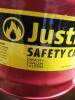 DESCRIPTION: (1) SAFETY CAN BRAND/MODEL: JUSTRITE INFORMATION: RED SIZE: 2 GALLON RETAIL$: $56.00 EA QTY: 1 - 4