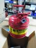 DESCRIPTION: (1) SAFETY CAN BRAND/MODEL: JUSTRITE INFORMATION: RED SIZE: 2 GALLON RETAIL$: $56.00 EA QTY: 1 - 5