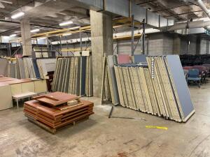 DESCRIPTION LARGE ASSORTMENT OF OFFICE PARTITIONS AS SHOWN LOCATION PALLET RACKING BASEMENT THIS LOT IS ONE MONEY QUANTITY 1