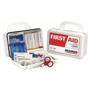 DESCRIPTION: (3) FIRST AID KIT BRAND/MODEL: PRODUCT NUMBER #480F95 SIZE: 5 PERSON KIT RETAIL$: $22.89 EA QTY: 3