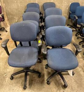 DESCRIPTION (10) OFFICE CHAIRS THIS LOT IS SOLD BY THE PIECE QUANTITY: X BID 10